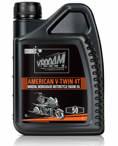 VROOAM American V-Twin  Mineral Monograde Motorcycle Engine Oil SAE 50